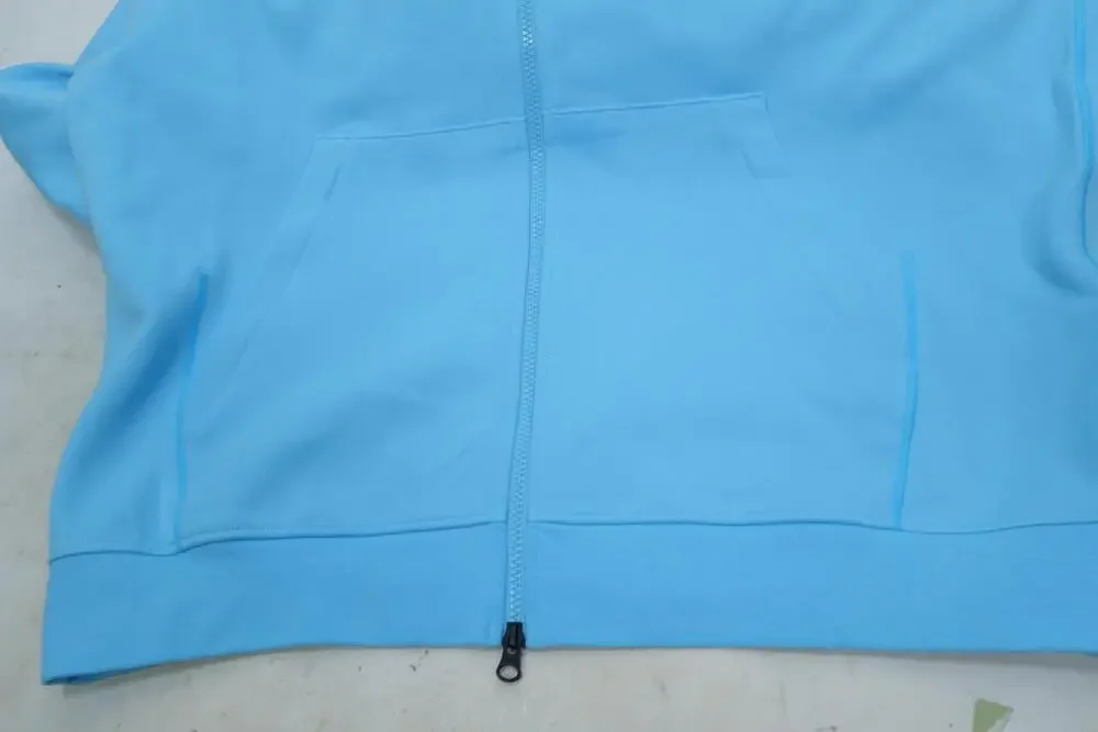 Jordan Dri-FIT Sport Hoodie Mens XL Blue Full Zip Fleece Basketball FV8602-497